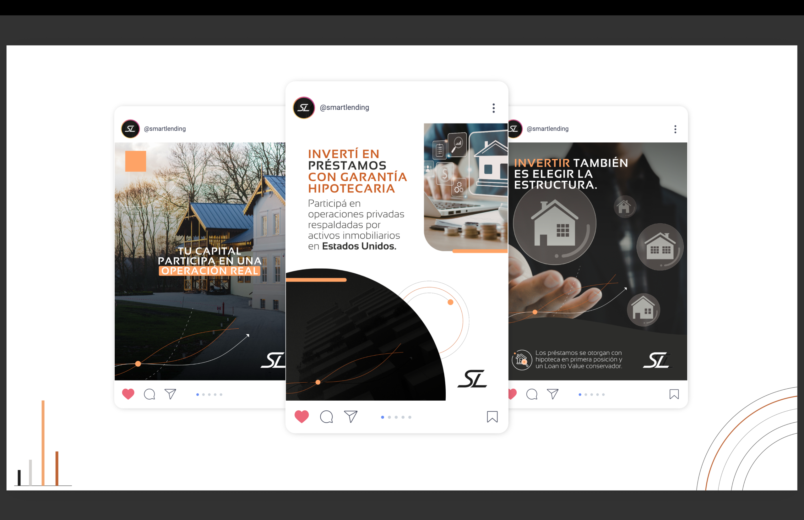 Manual de redes sociales de Smart Lending diseñado por SAUCCO